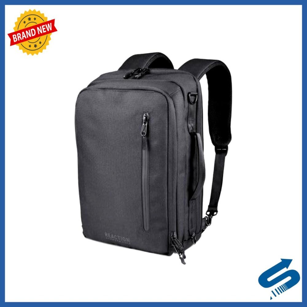 Convertible Tech Backpack Briefcase Polyester Durable Laptop Travel Work